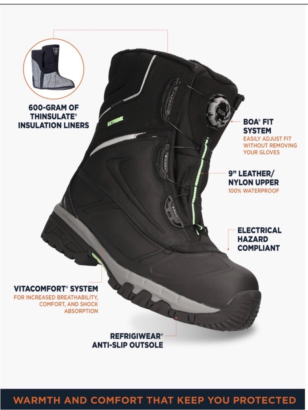 BOA RefrigiWear Extreme Pac Boot size 8 - Picture 4 of 4